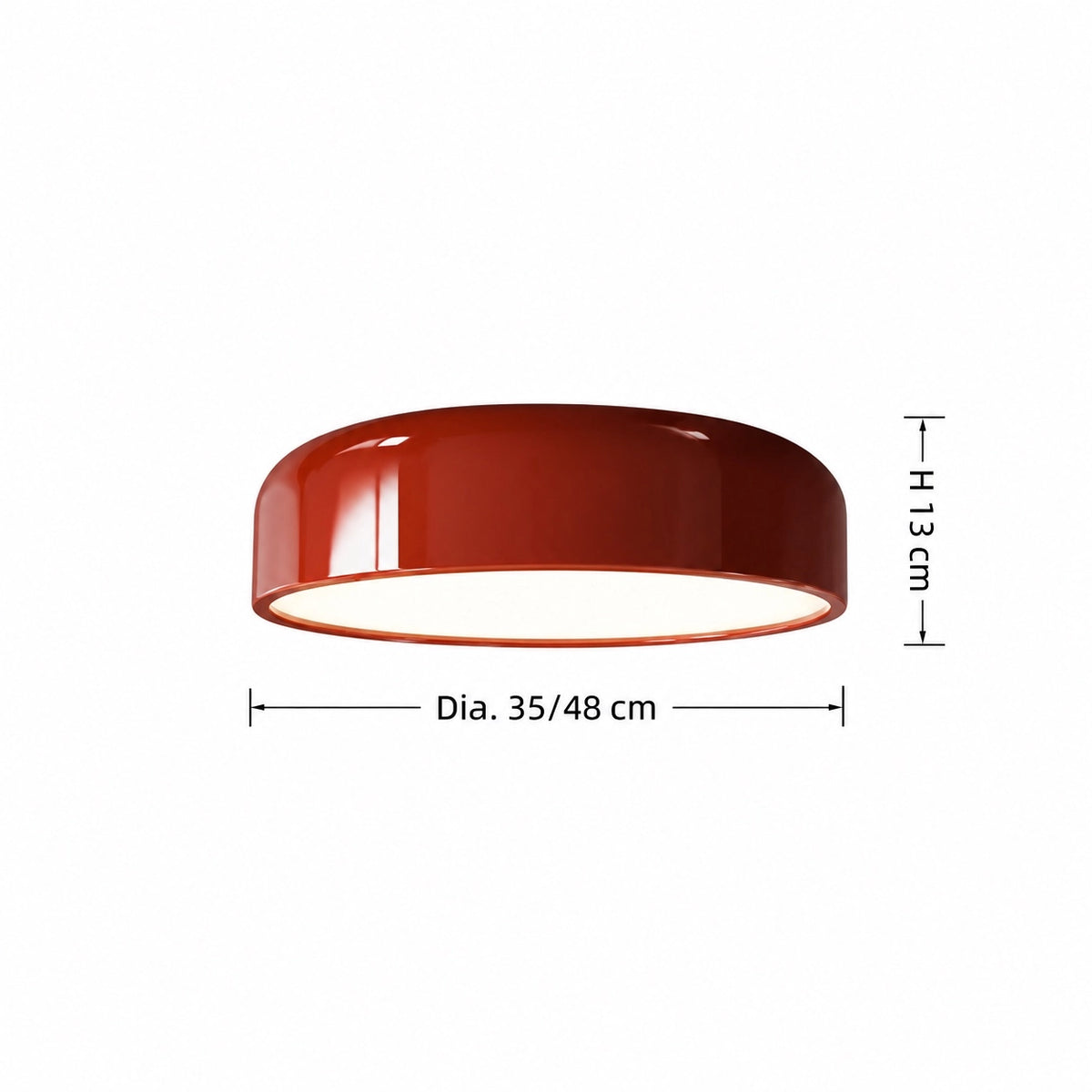 Minimalist Morandi Metal LED Ceiling Light