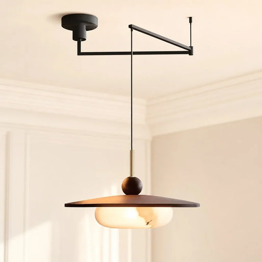 Modern Adjustable Alabaster LED Pendant Light