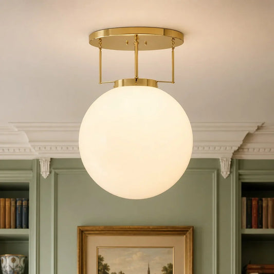 Modern Bauhaus Globe Glass Ceiling Light
