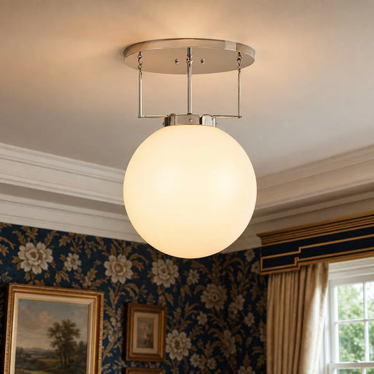 Modern Bauhaus Globe Glass Ceiling Light