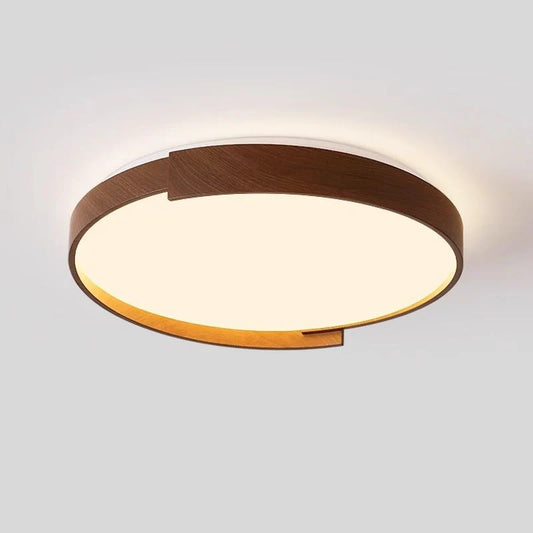 Modern Minimalist Brown LED Flush Mount Ceiling Light