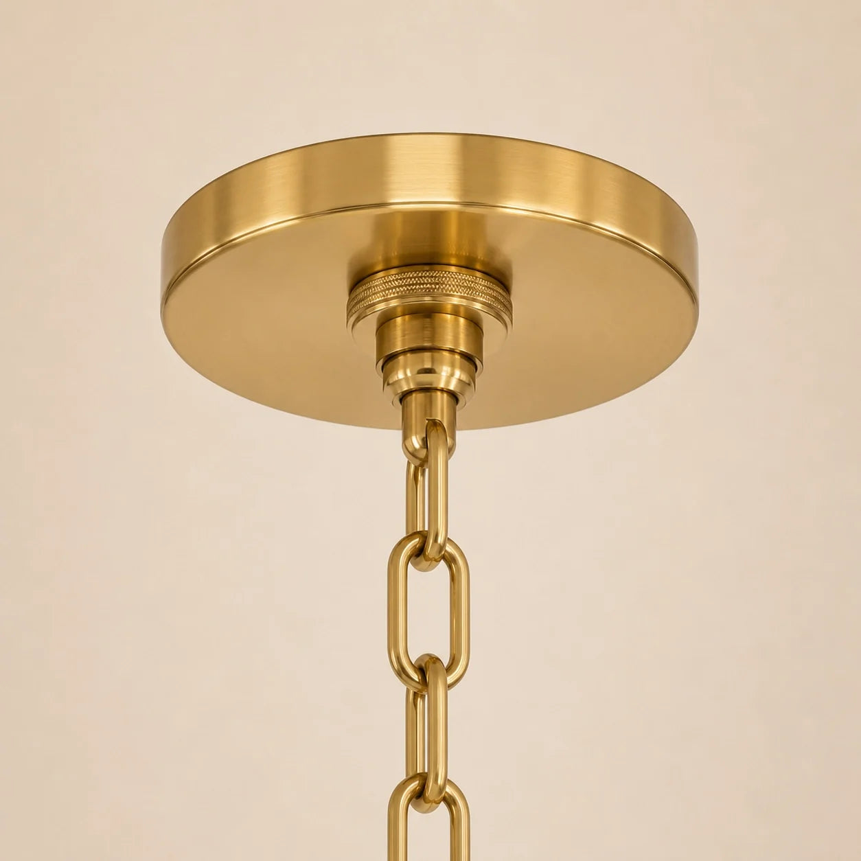 Modern Brushed Brass Clear Cylinder Glass Pendant Light