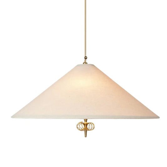 Modern Conical Natural Shade Pendant Light