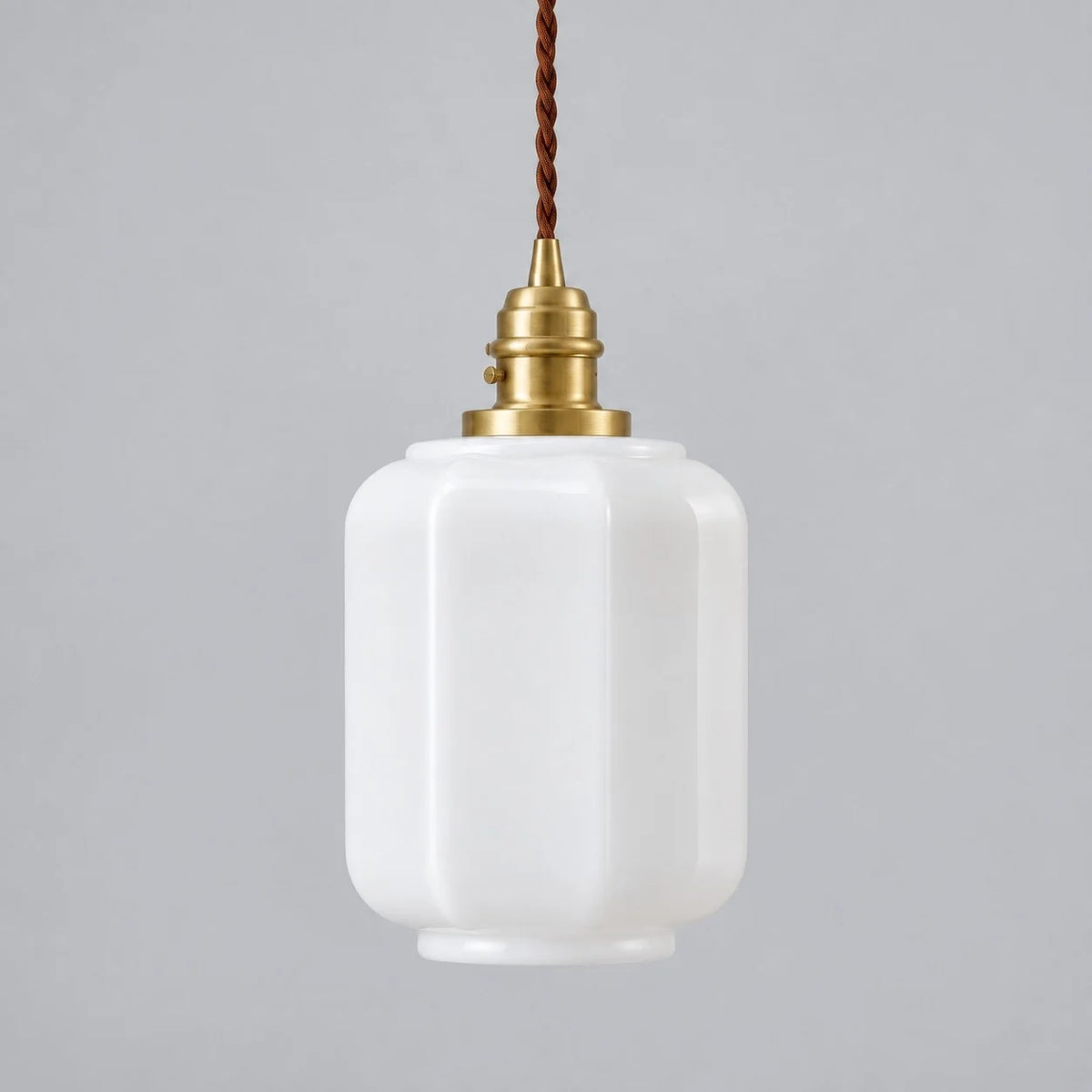 Modern Creative Lantern Opal Glass Pendant Light