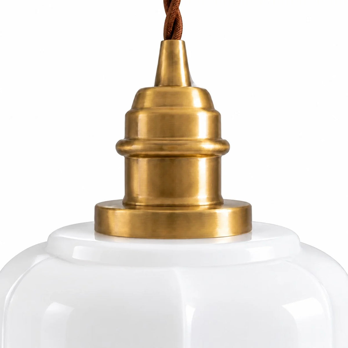 Modern Creative Lantern Opal Glass Pendant Light