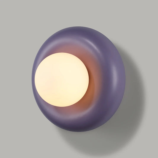 Novi Modern Round Decorative Resin LED Wall Light
