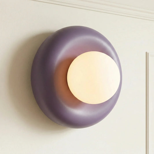 Novi Modern Round Decorative Resin LED Wall Light