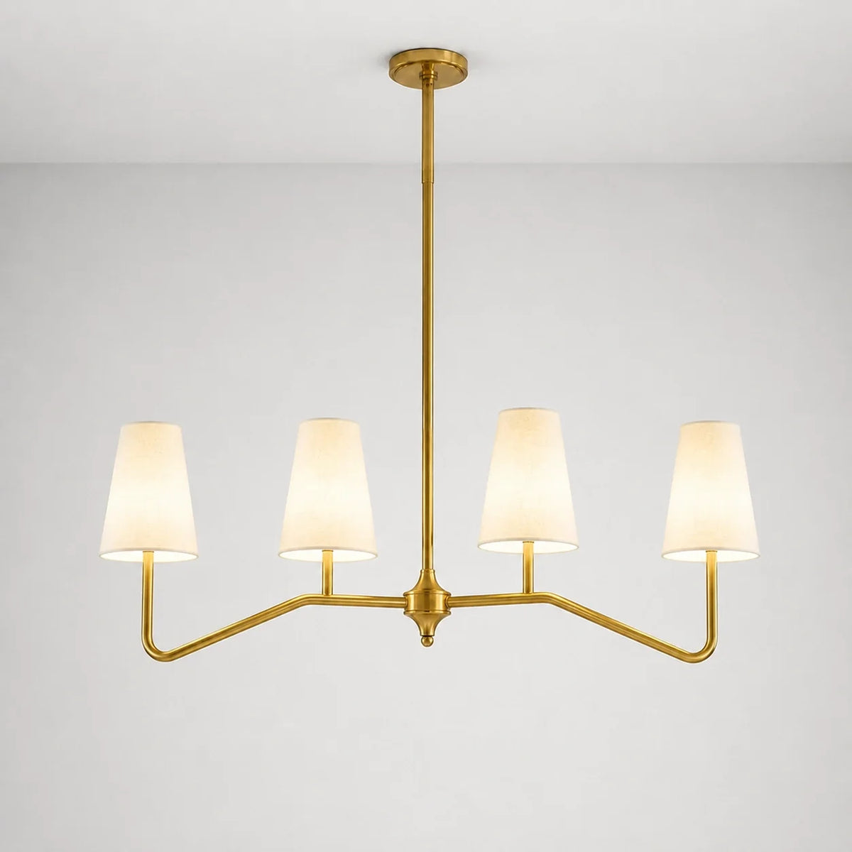 Modern Farmhouse 4-Light Linear Kitchen Island Chandelier