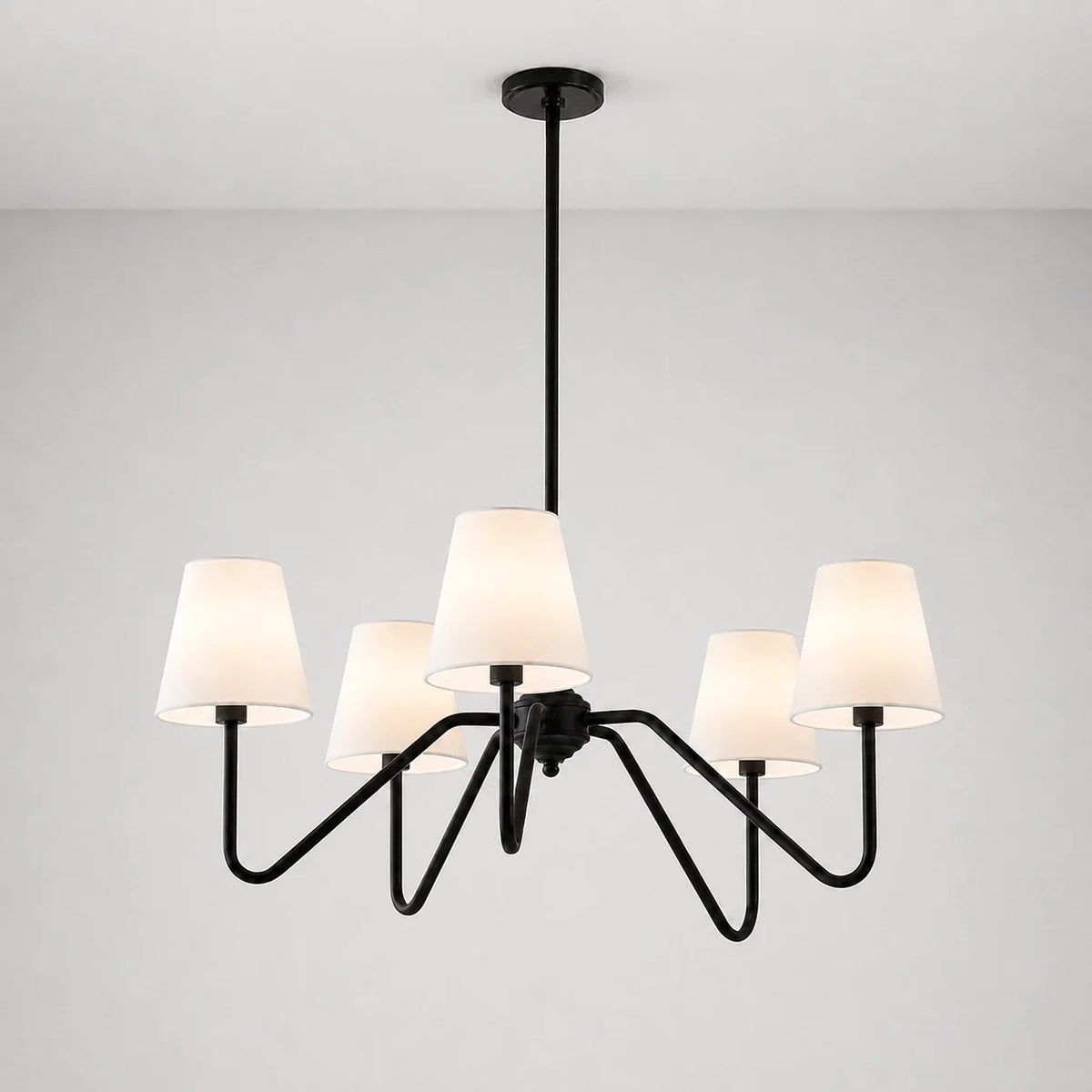 Modern Farmhouse 4-Light Linear Kitchen Island Chandelier