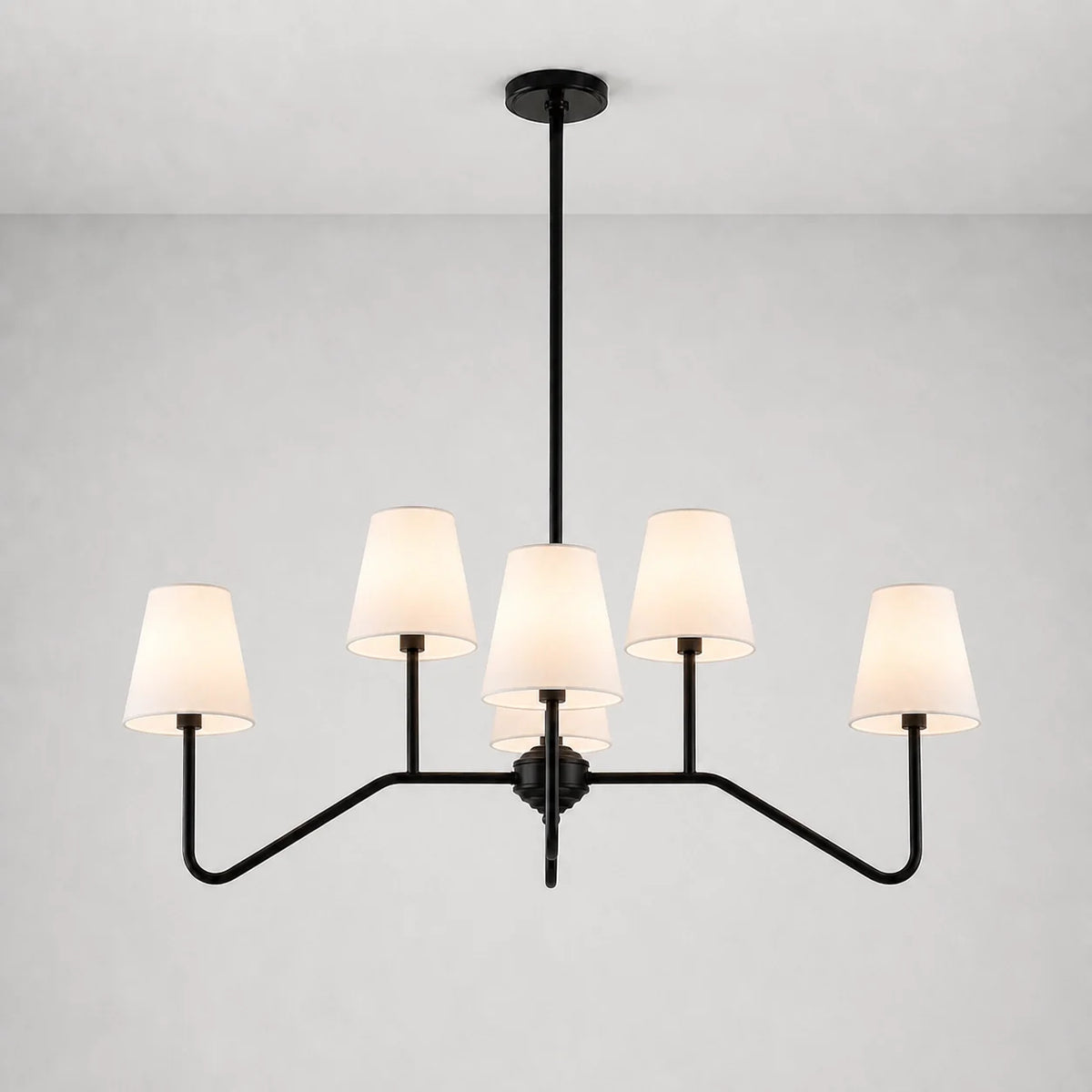 Modern Farmhouse 4-Light Linear Kitchen Island Chandelier