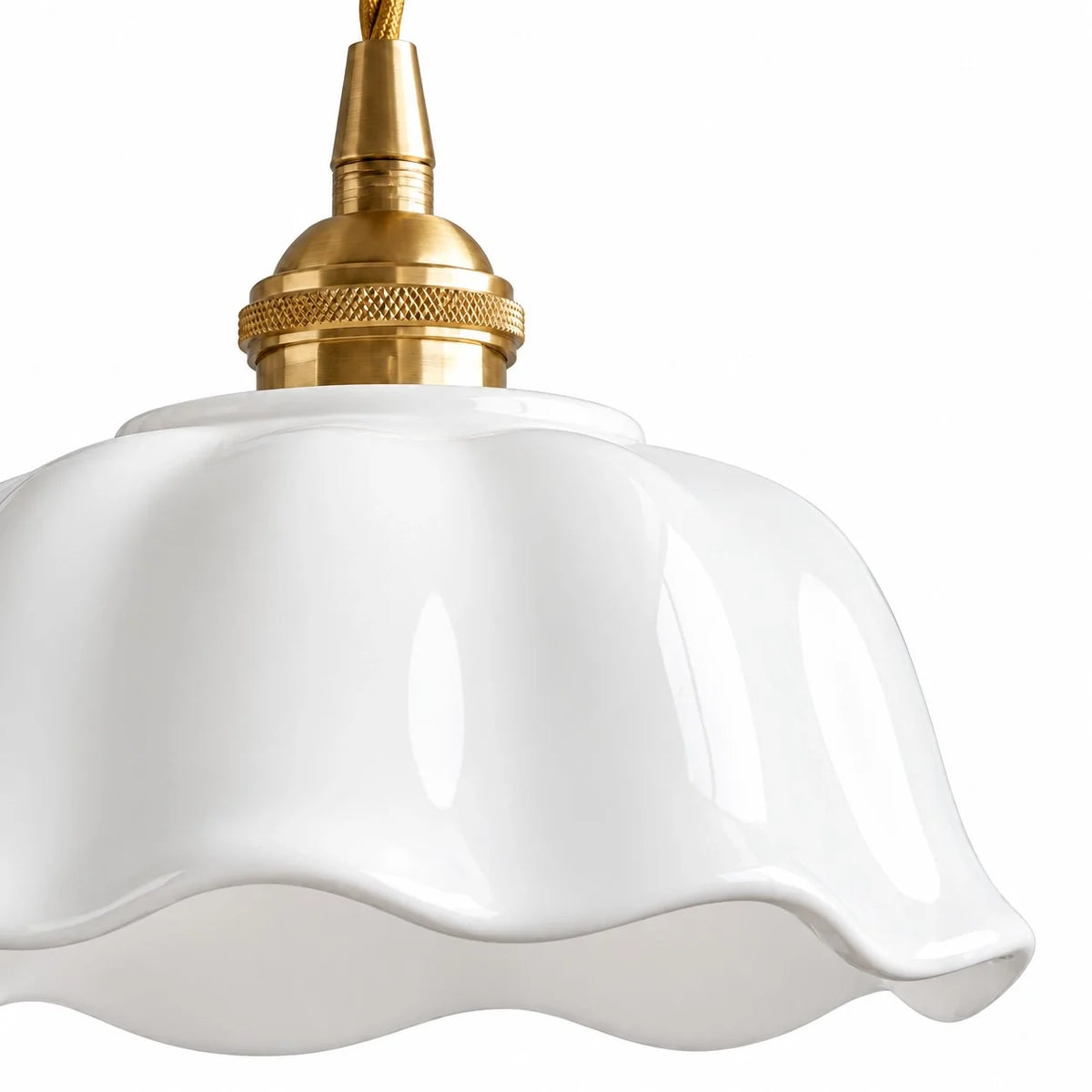 Modern Flower White Ceramic Pendant Light