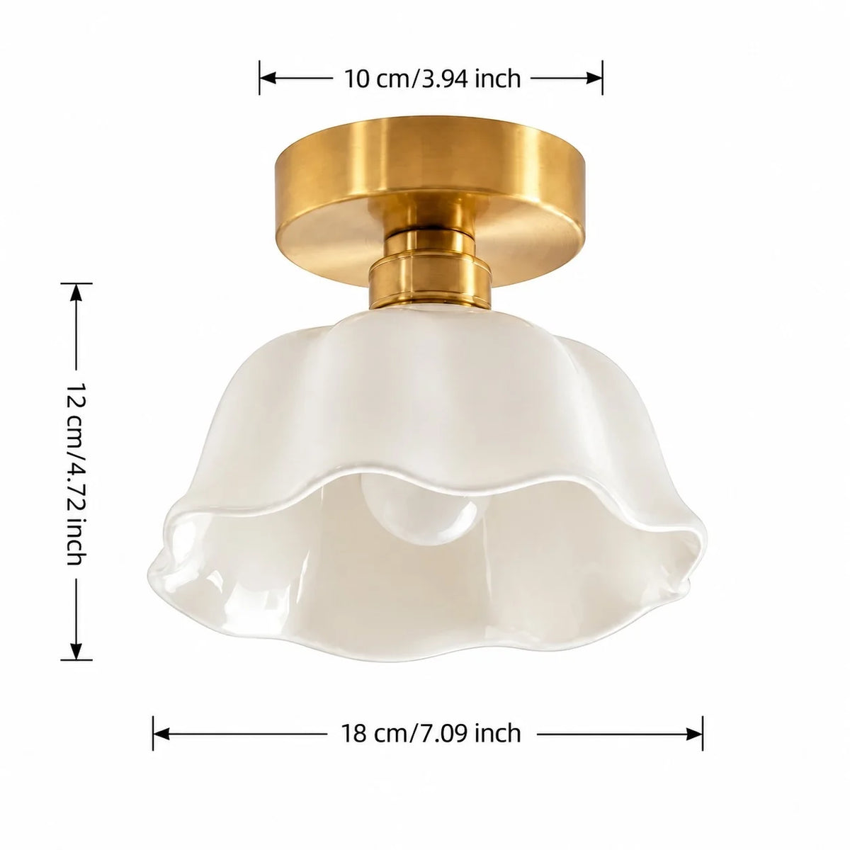 Modern Flower White Ceramic Pendant Light