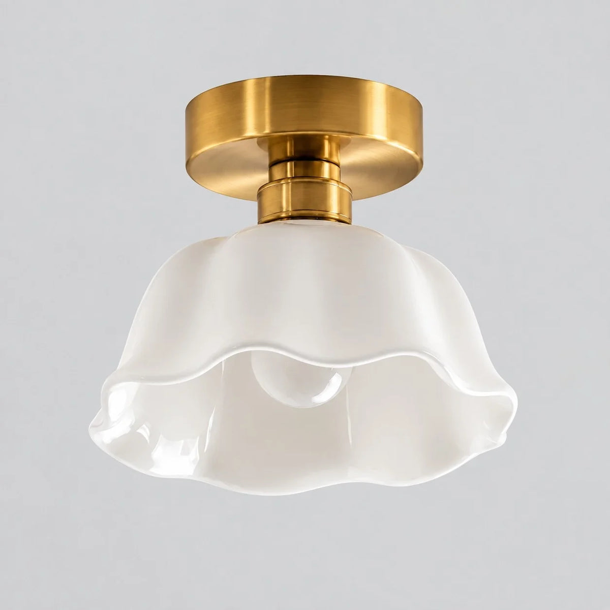 Modern Flower White Ceramic Pendant Light
