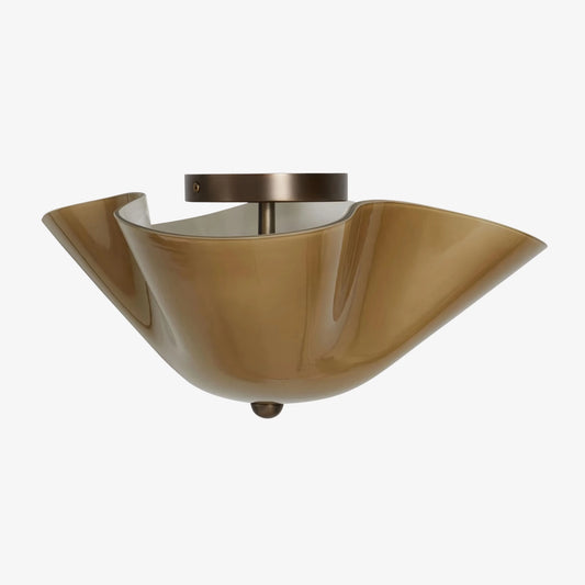 Modern Glass Flush Mount Ceiling Light