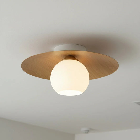 Mid-Century Hat Disc Ceiling Light