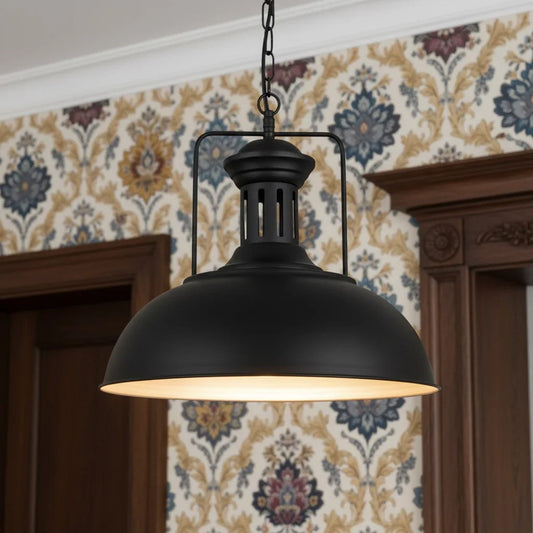 Modern Industrial Metal Dome Pendant Light