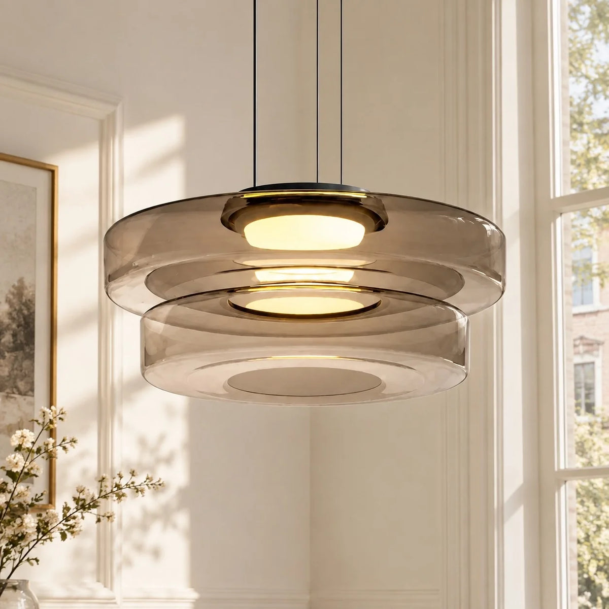 Modern Multi-Layer Creative Glass Pendant Light