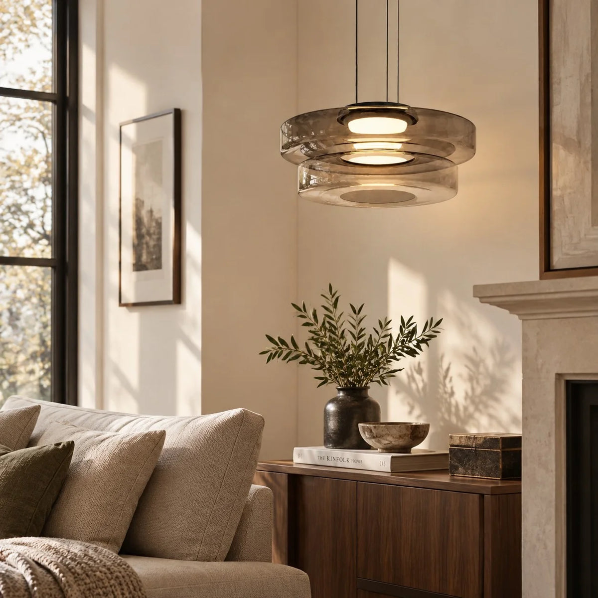 Modern Multi-Layer Creative Glass Pendant Light