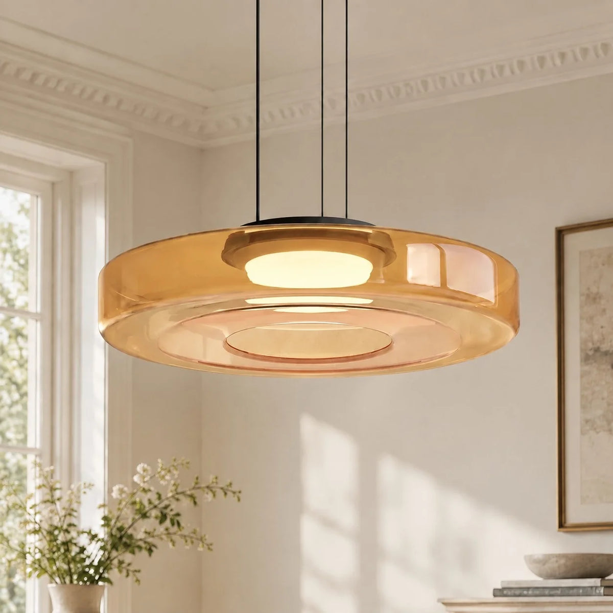 Modern Multi-Layer Creative Glass Pendant Light