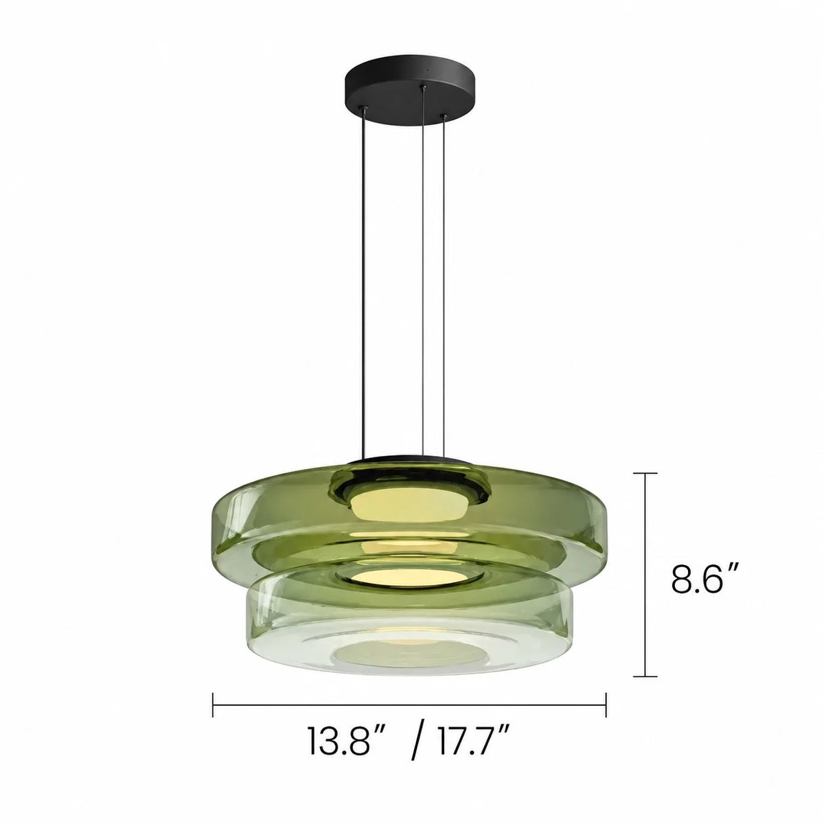 Modern Multi-Layer Creative Glass Pendant Light