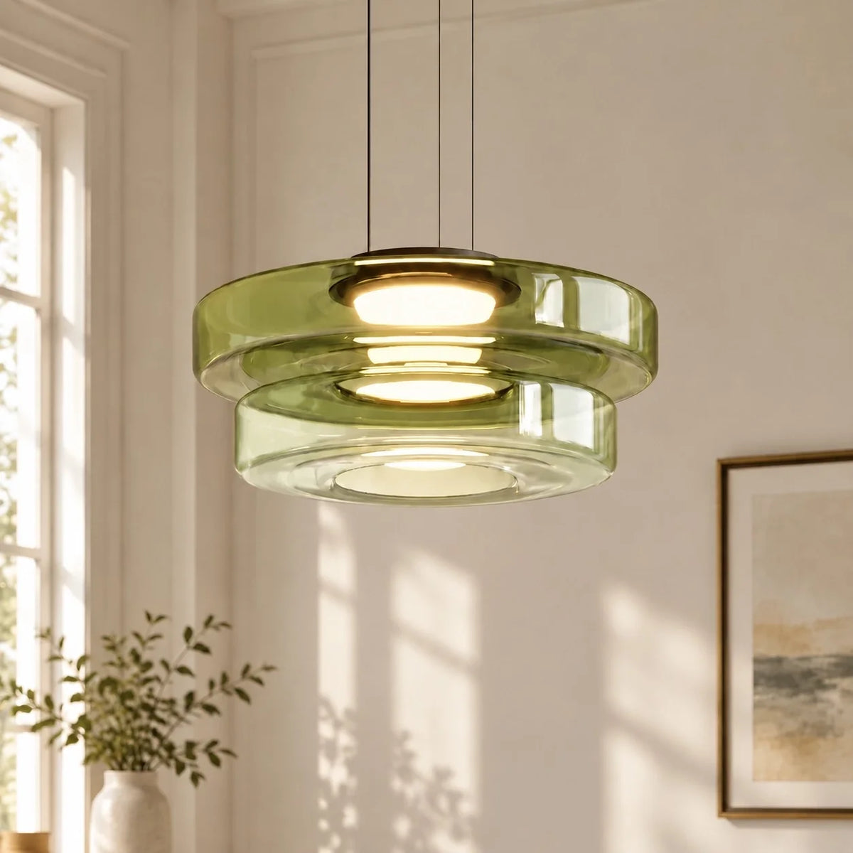 Modern Multi-Layer Creative Glass Pendant Light