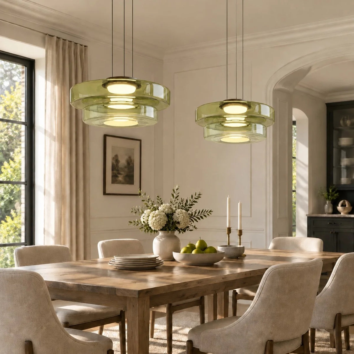 Modern Multi-Layer Creative Glass Pendant Light