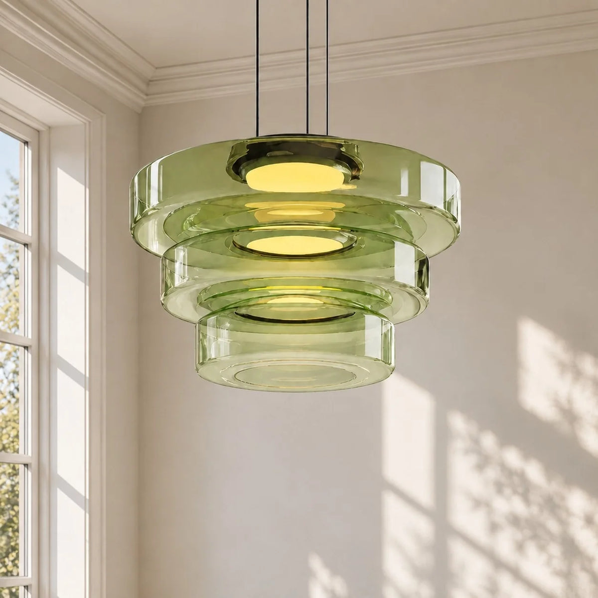 Modern Multi-Layer Creative Glass Pendant Light