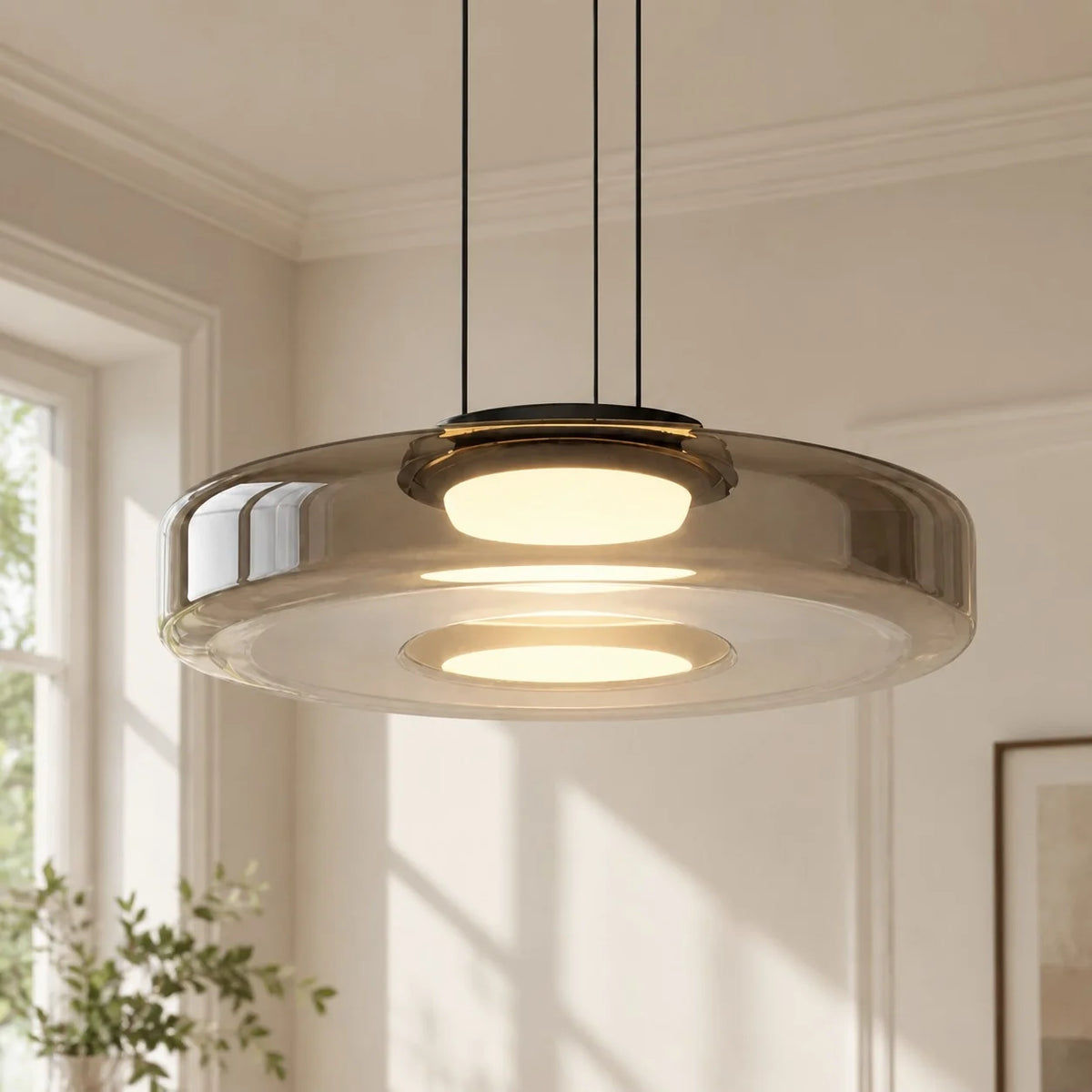 Modern Multi-Layer Creative Glass Pendant Light