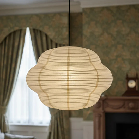 Modern Paper Bubble Shape Pendant Light