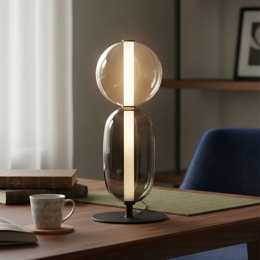 Modern Pumpkin Colorful Glass Table Light