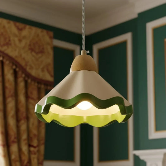 Modern Scalloped Shade Decorative Pendant Light
