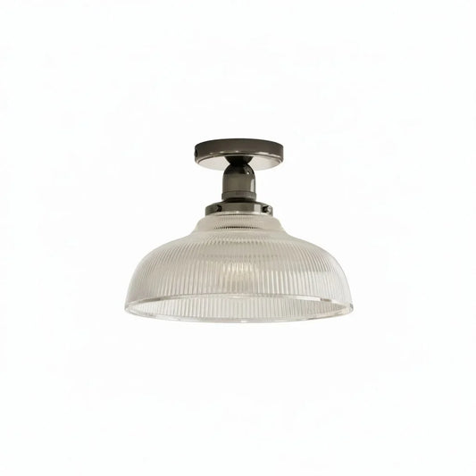 Modern Textured Glass Round Ceiling Light
