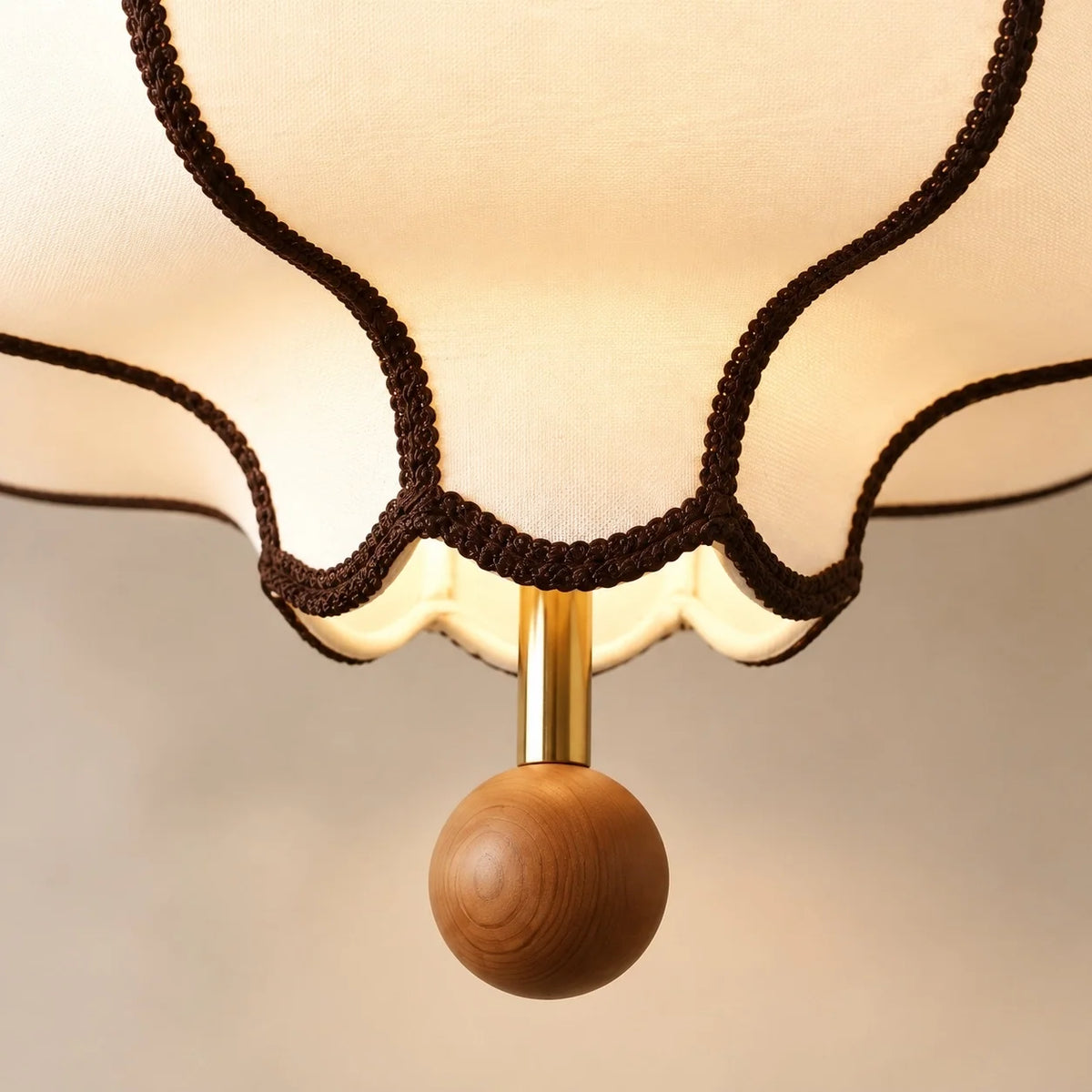 Modern Vintage Lantern Fabric Pendant Light