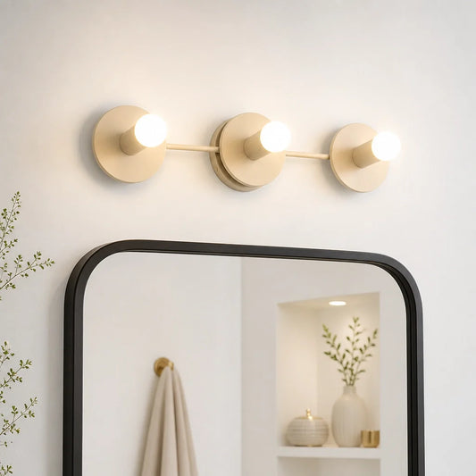 Modern 3 Light Spherical Vanity Light Fixture