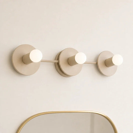 Modern 3 Light Spherical Vanity Light Fixture