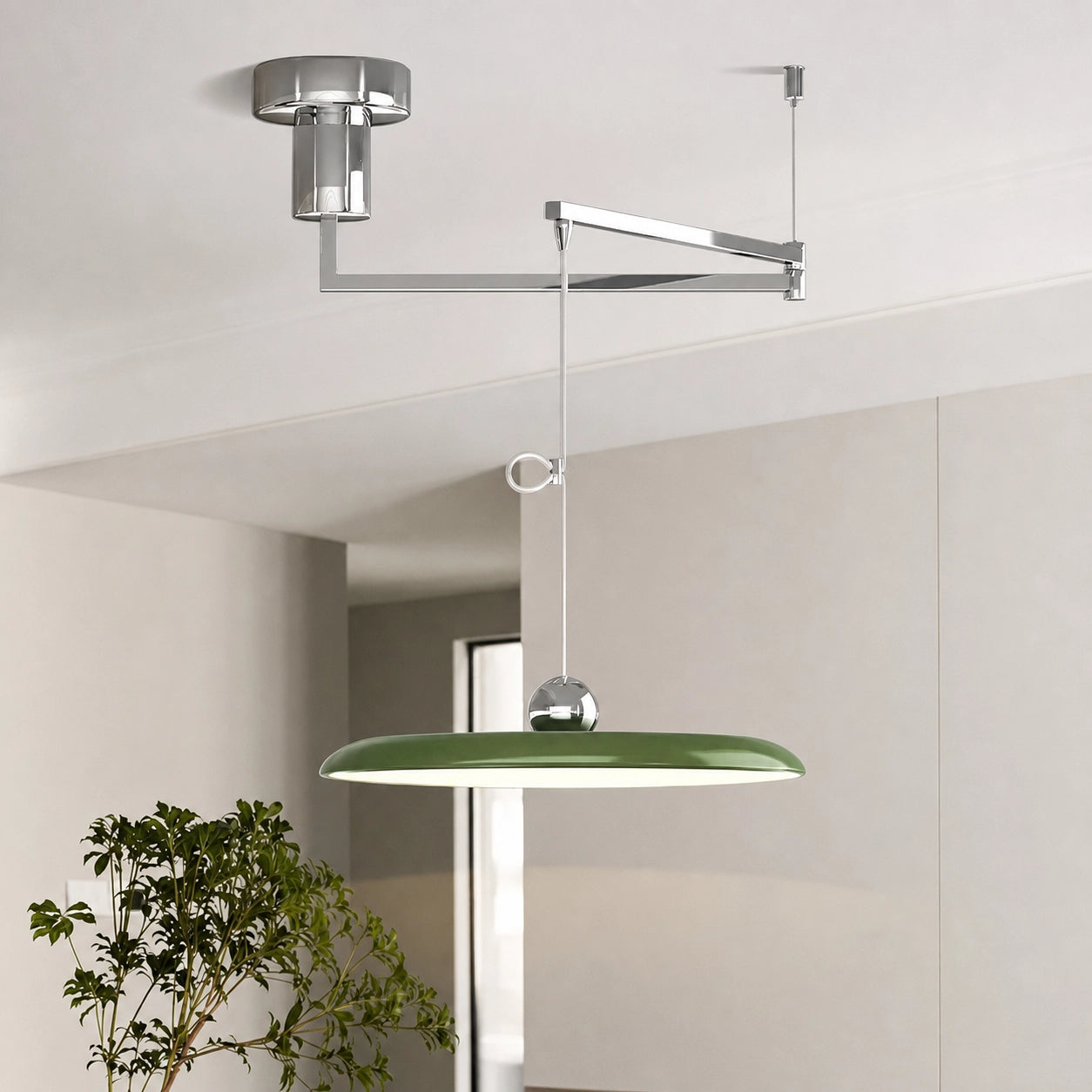 Modern Adjustable Swing Arm LED Pendant Light