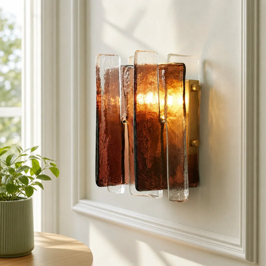 Modern Artistic Sculptural Glass Wall Light