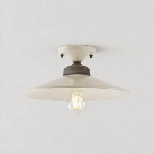 Modern British Assorted Colours Porcelain Brass Ceiling Light