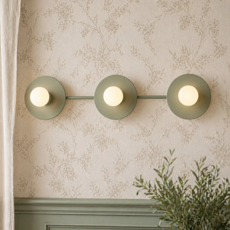 Modern Colorful Round Glass Wall Light