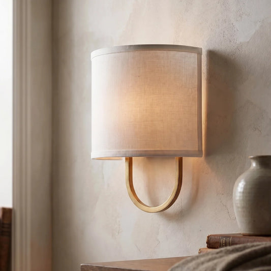 Modern Cozy Lighting Fabric Shade Wall Light