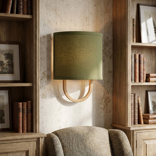 Modern Cozy Lighting Fabric Shade Wall Light