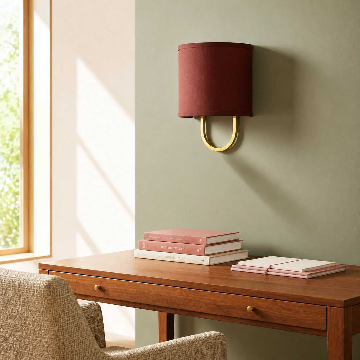 Modern Cozy Lighting Fabric Shade Wall Light
