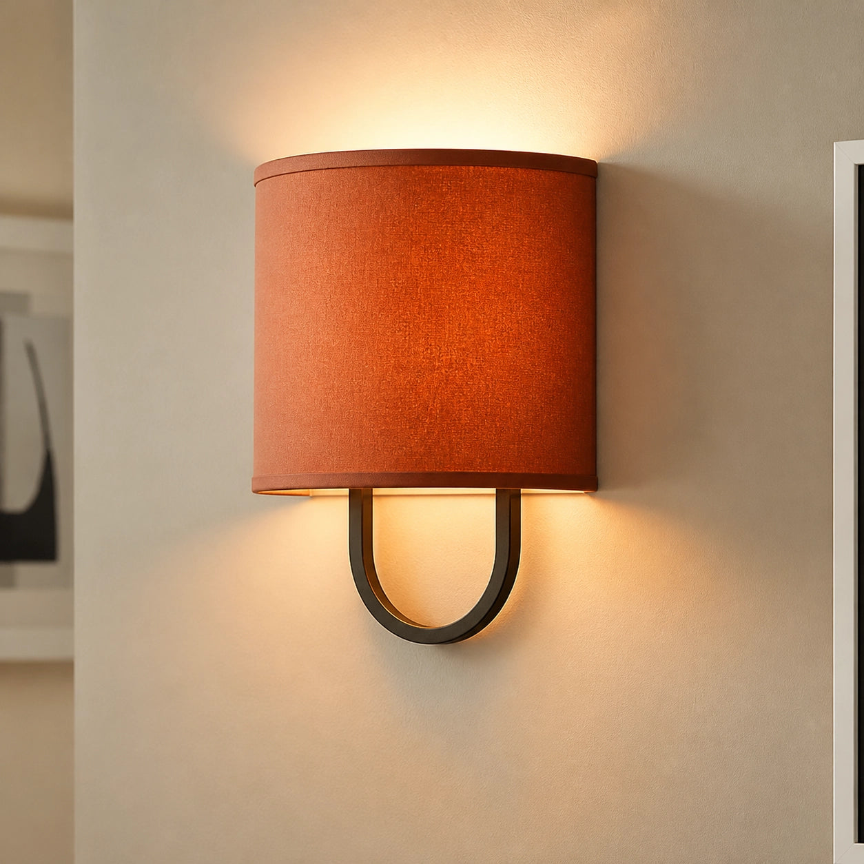 Modern Cozy Lighting Fabric Shade Wall Light