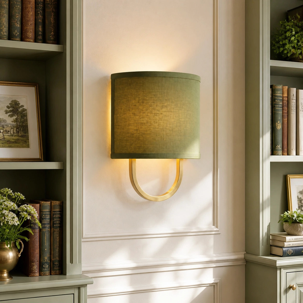 Modern Cozy Lighting Fabric Shade Wall Light