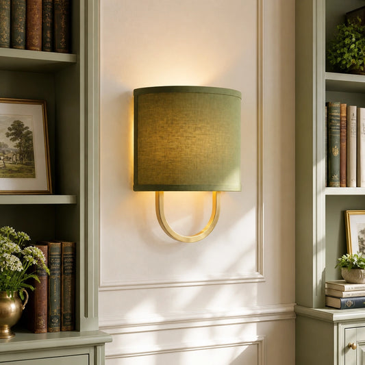 Modern Cozy Lighting Fabric Shade Wall Light