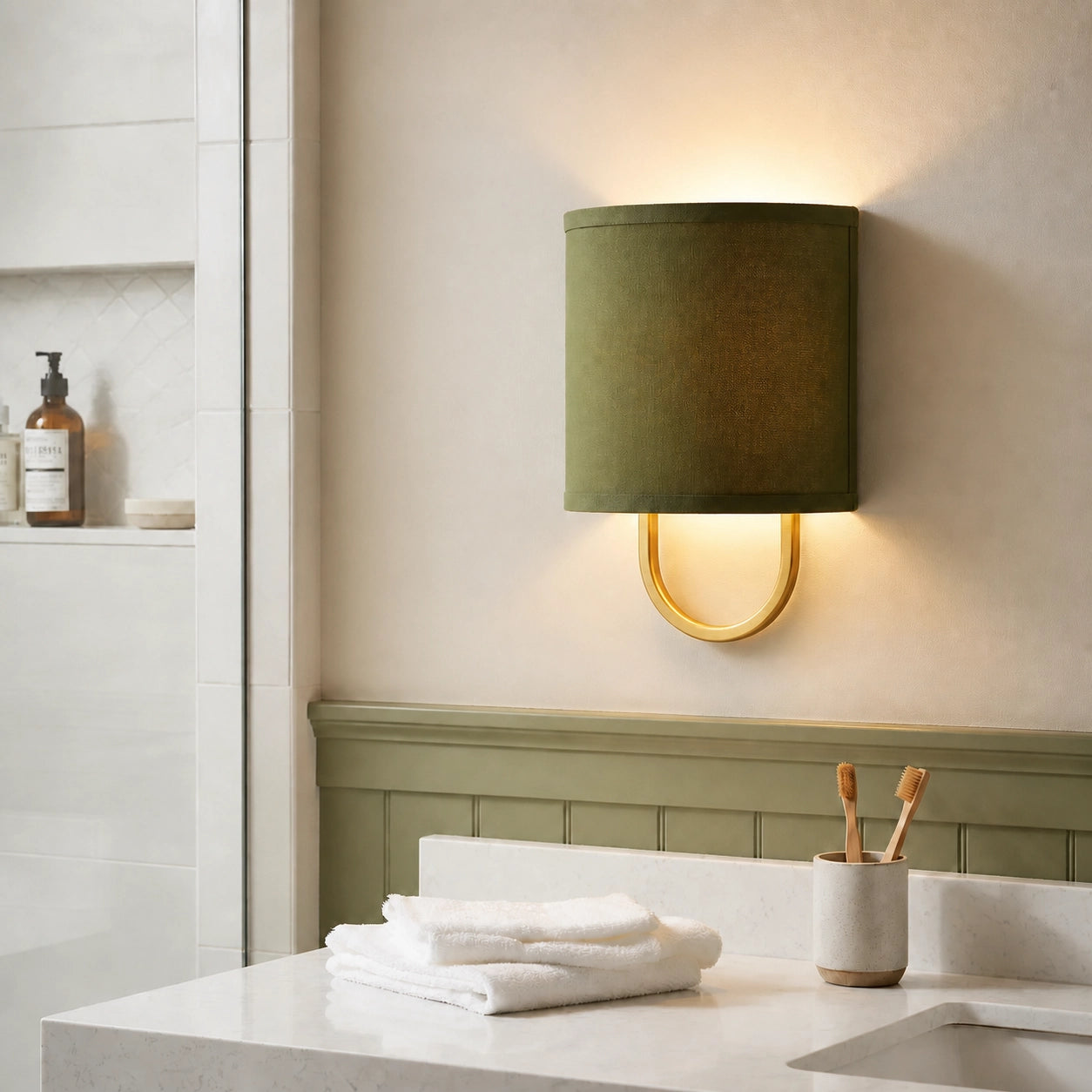 Modern Cozy Lighting Fabric Shade Wall Light