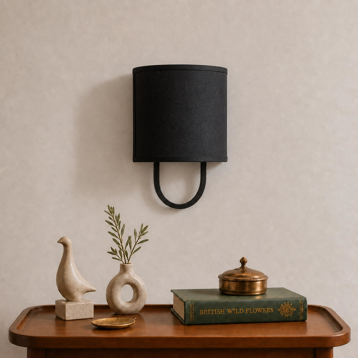 Modern Cozy Lighting Fabric Shade Wall Light
