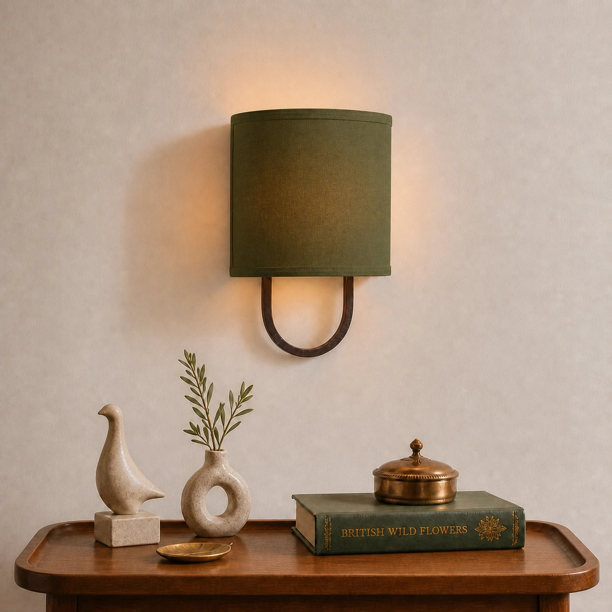 Modern Cozy Lighting Fabric Shade Wall Light