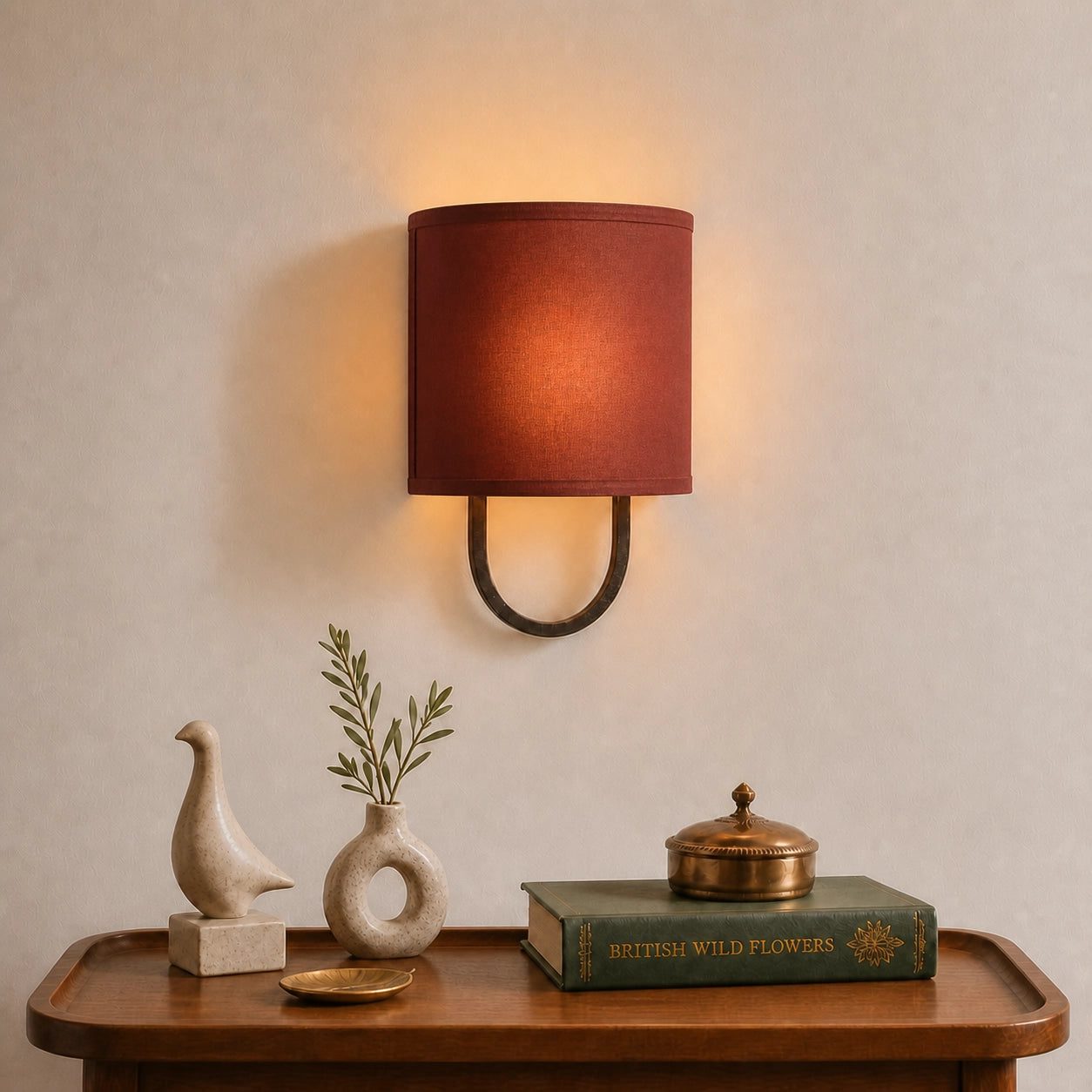 Modern Cozy Lighting Fabric Shade Wall Light