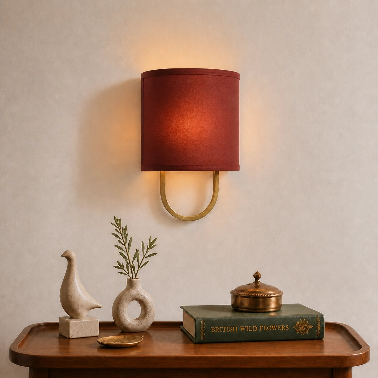 Modern Cozy Lighting Fabric Shade Wall Light
